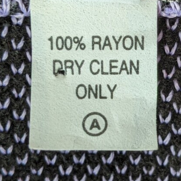 💜Vintage 80s Brenda French for French Rags loomed butterfly sweater vest Size L - Picture 10 of 10